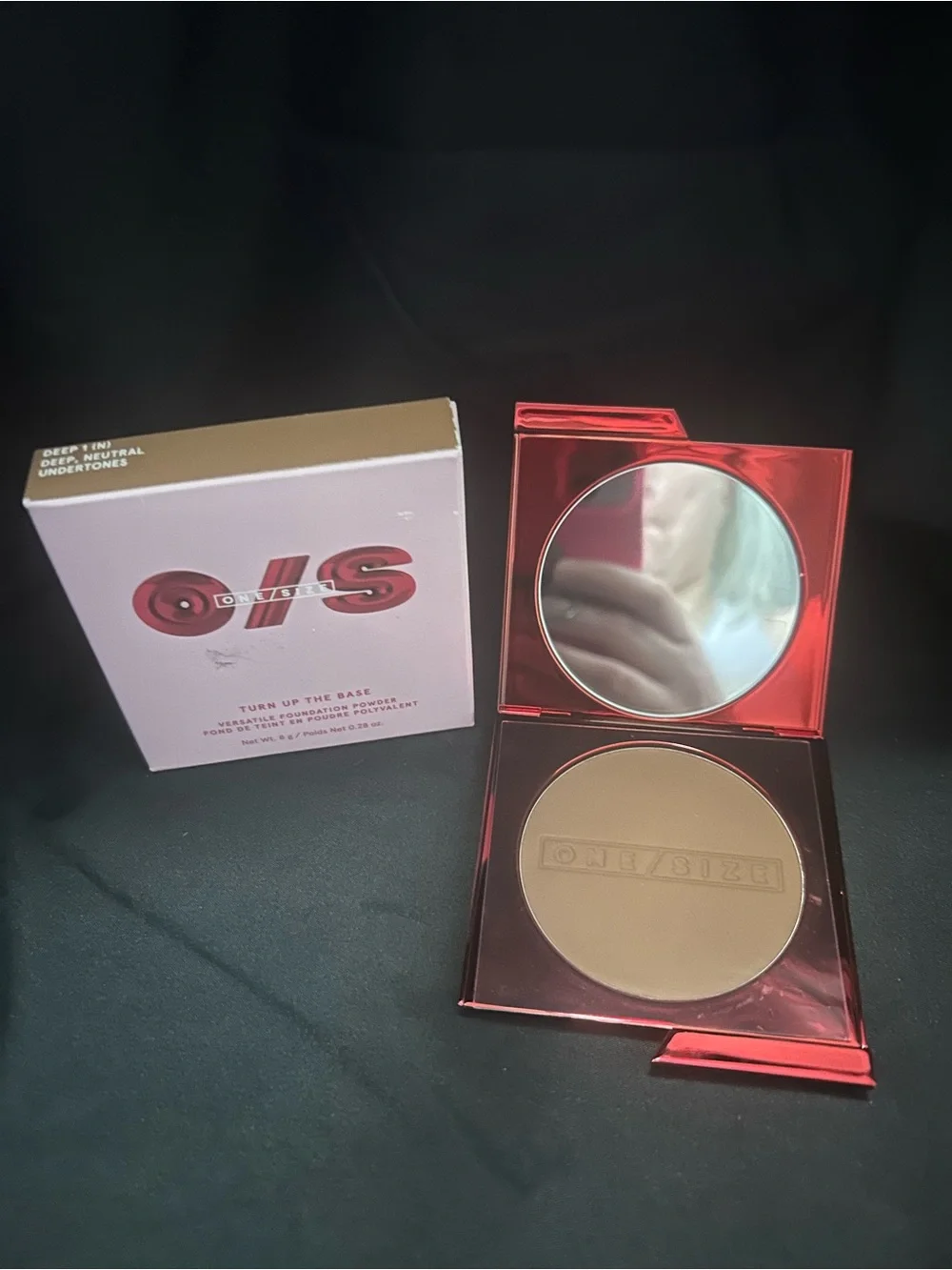 ONE/SIZE Turn Up the Base in Deep Neutral Foundation Powder or Bronzer.